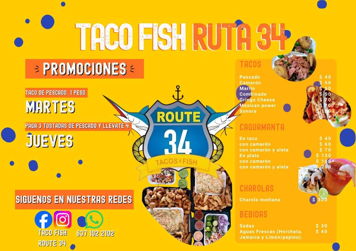 Taco Fish Route 34 меню