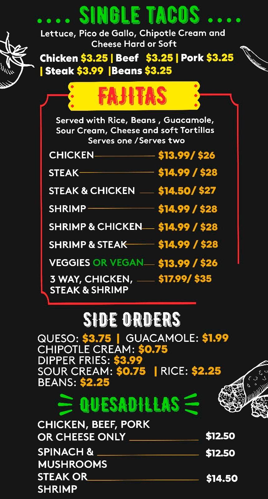 Taco Rico Pinecrest меню