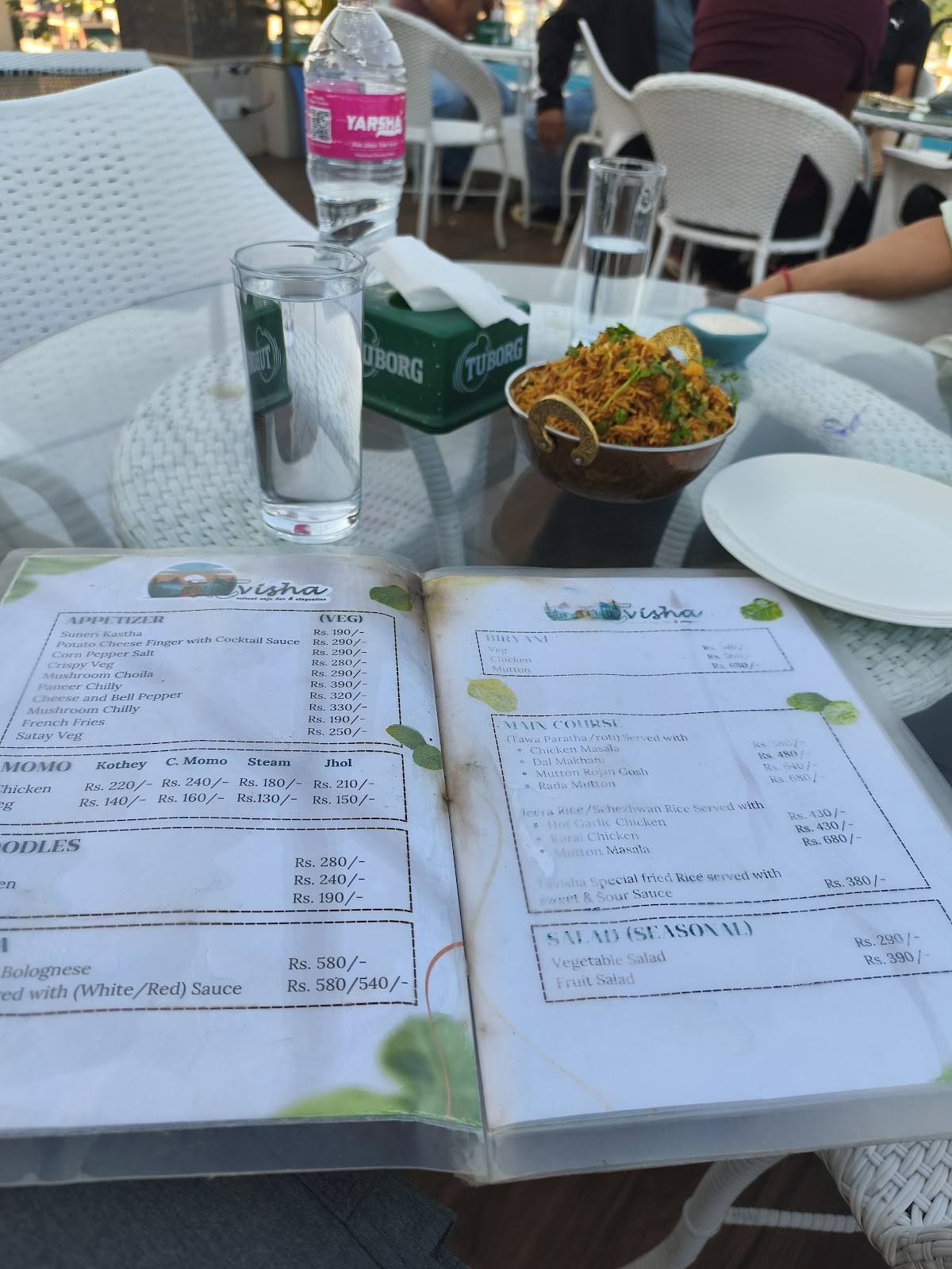 Tavisha Inn меню