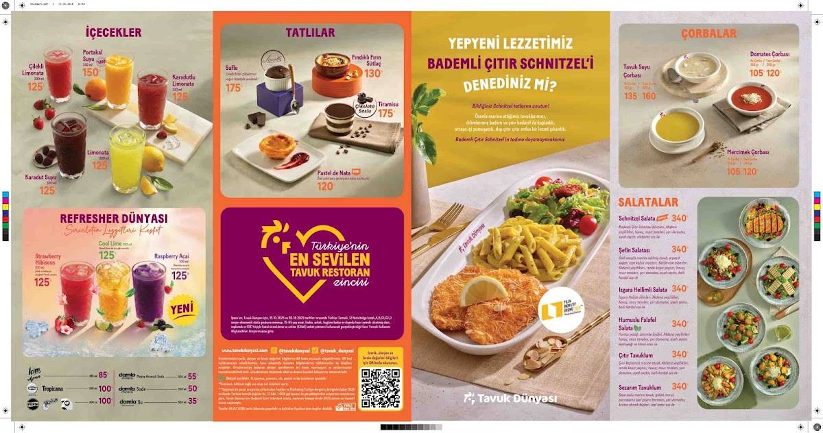 Tavuk Dünyası Rize Şimal Avm меню