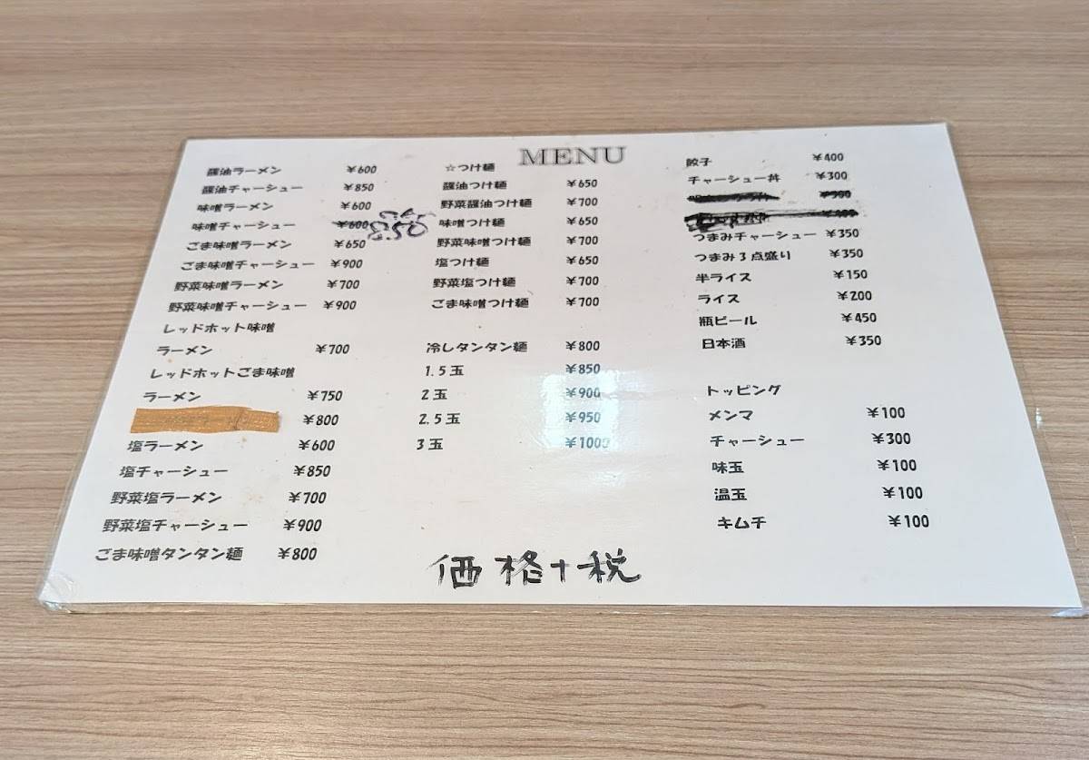 Tenkaichi меню