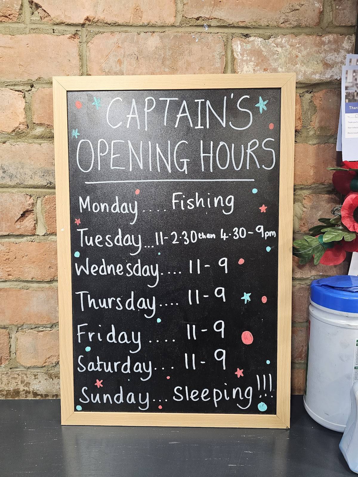 The Captain's Fish & Chips Hoddesdon меню