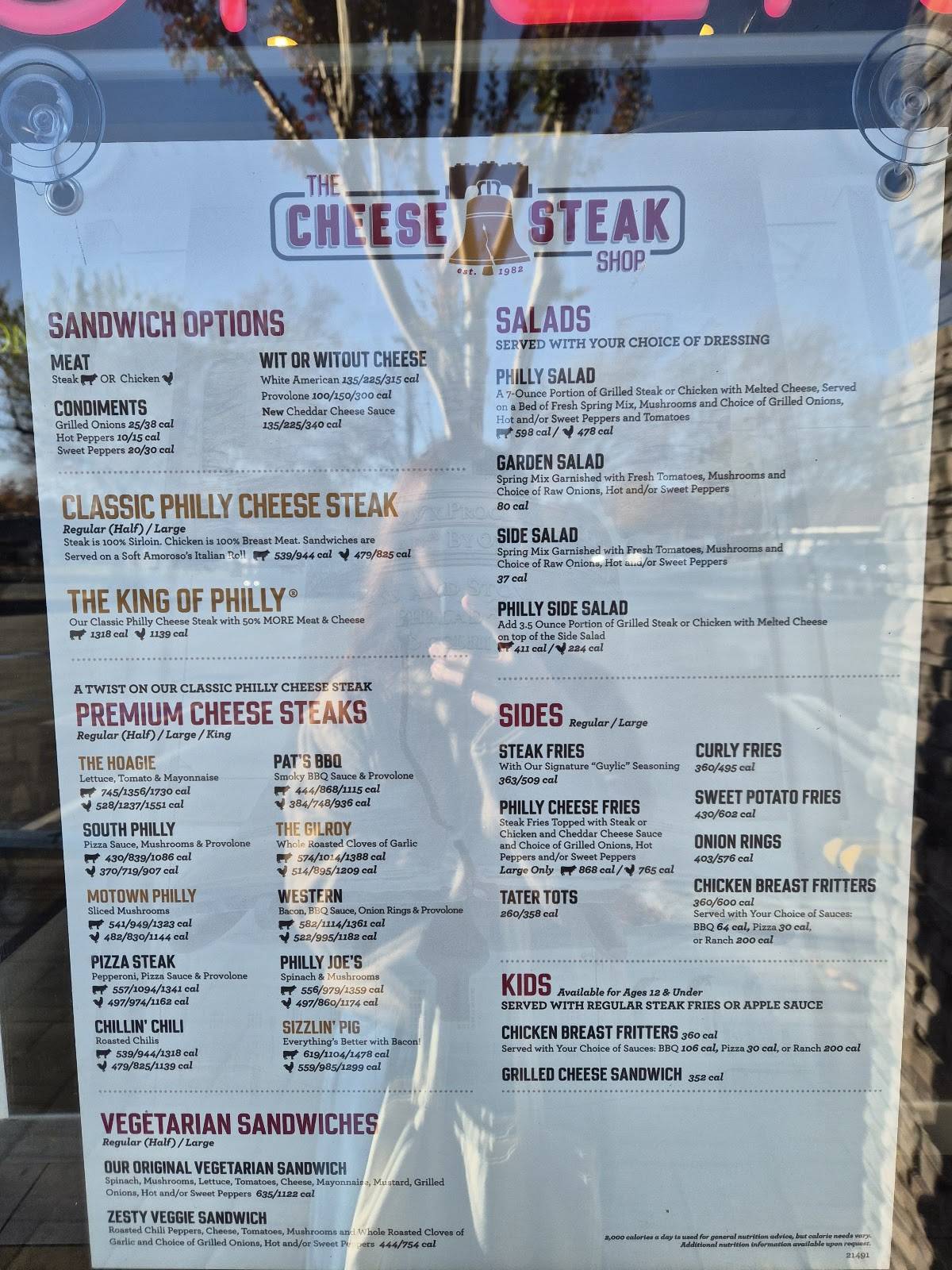 The Cheese Steak Shop меню