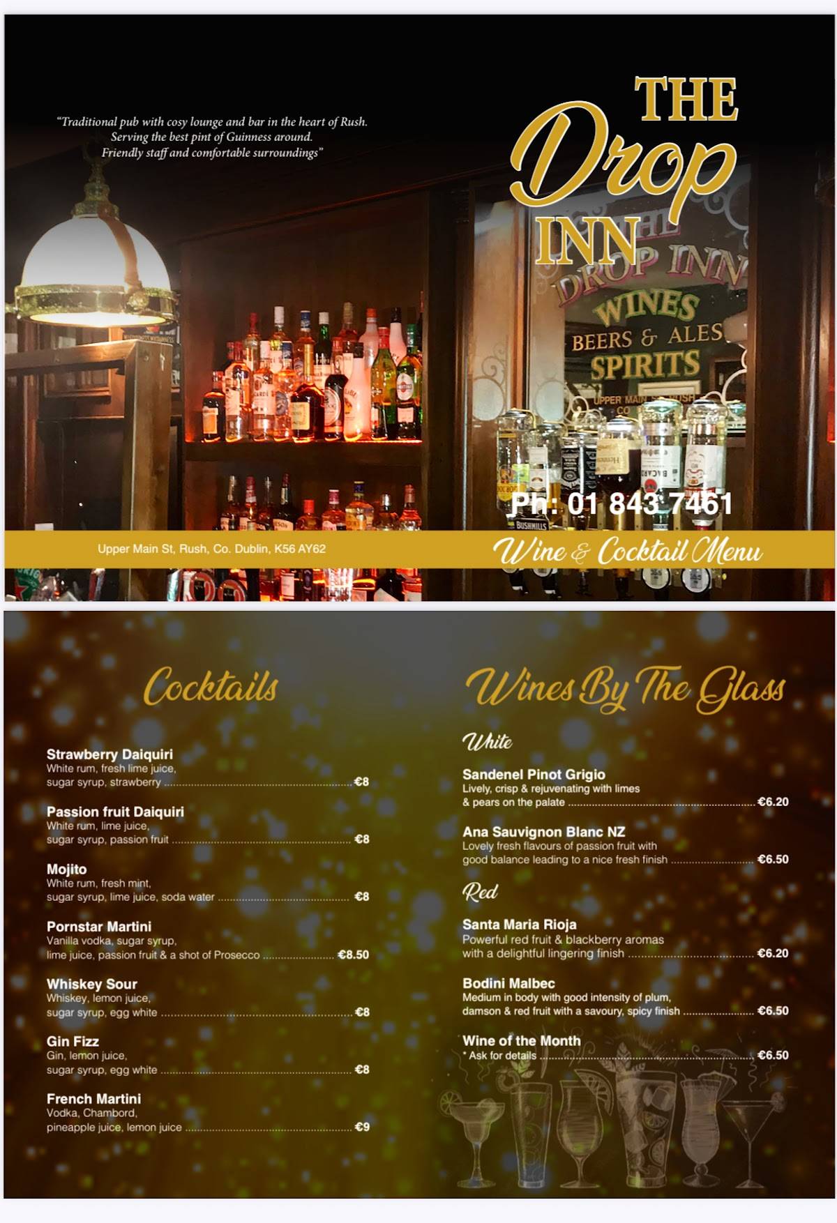 The Drop Inn меню