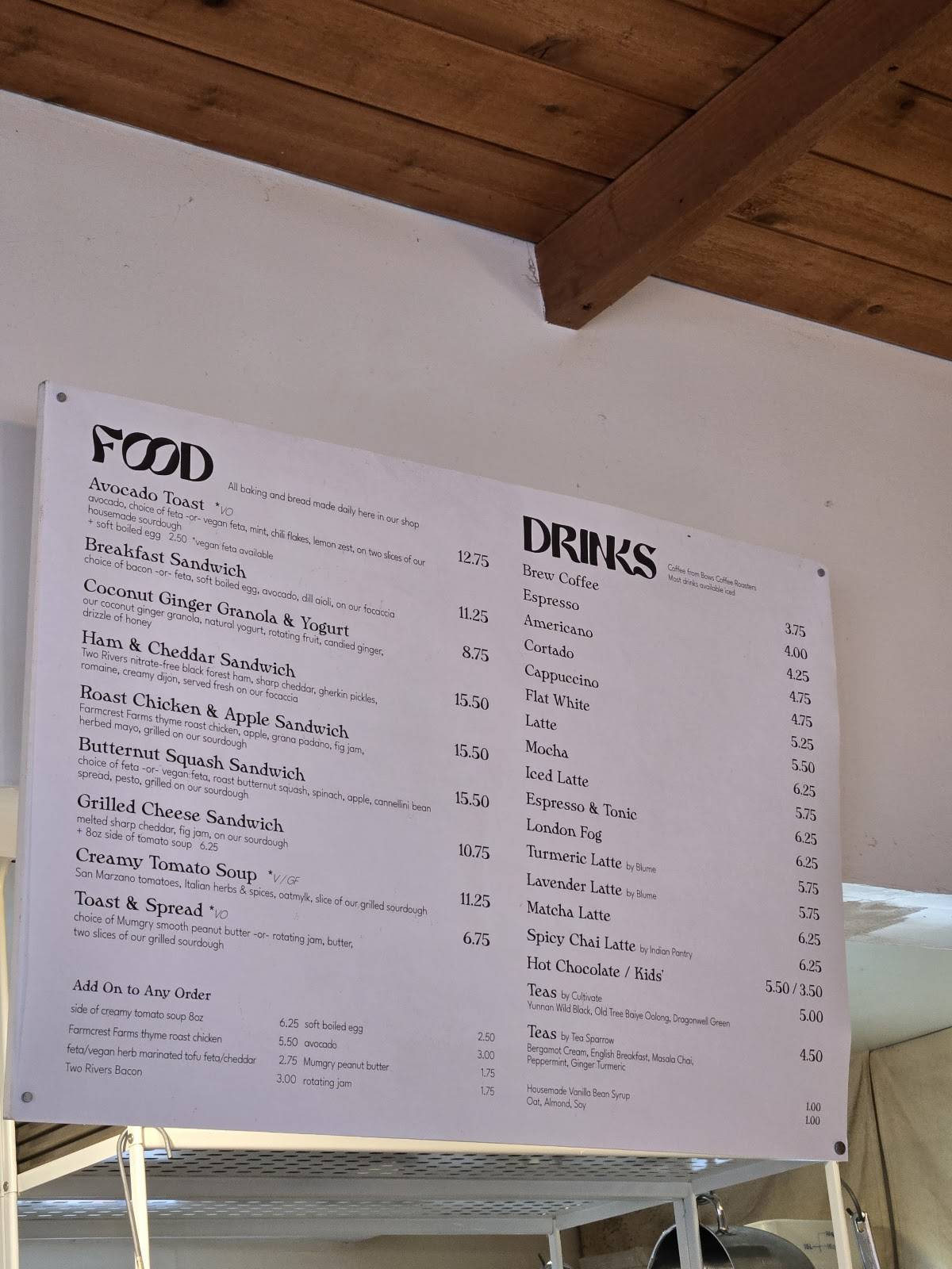 The Federal Store Luncheonette & Grocer меню