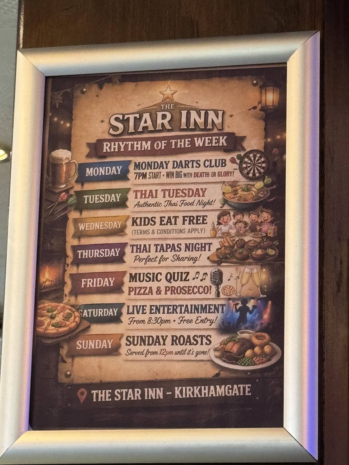 The Star Inn меню
