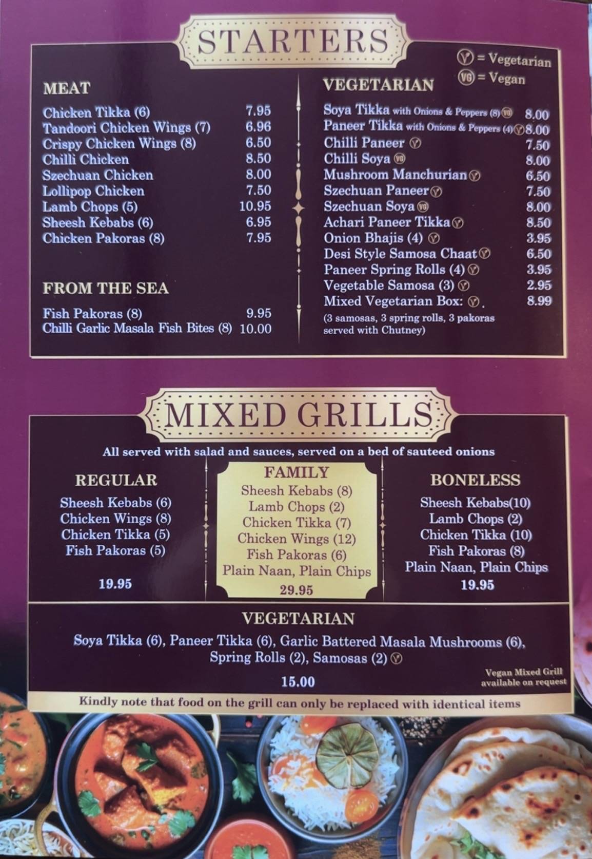 The Swan Inn Bar And Grill Armitage меню