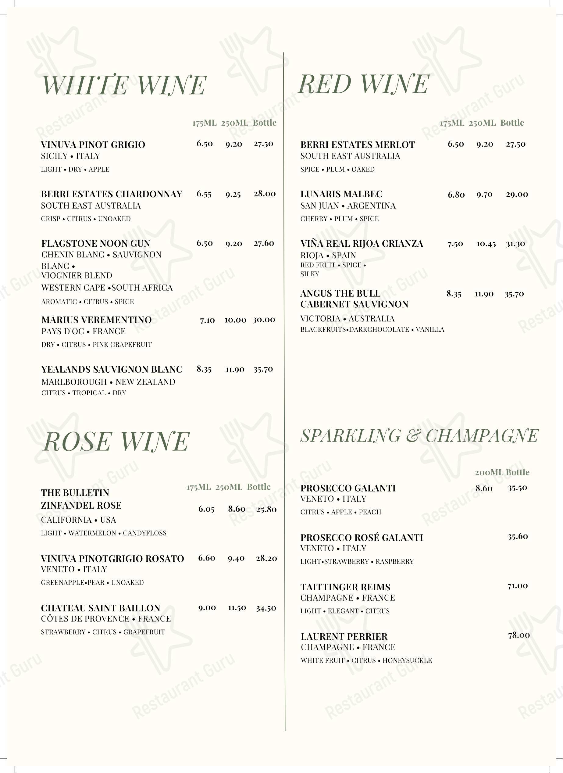 Tiles Bar в Эдинбурге - Крафт меню