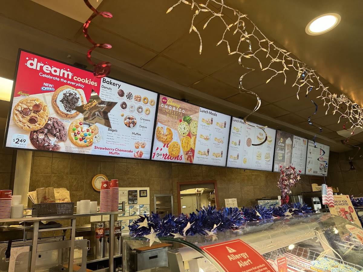 Tim Hortons меню