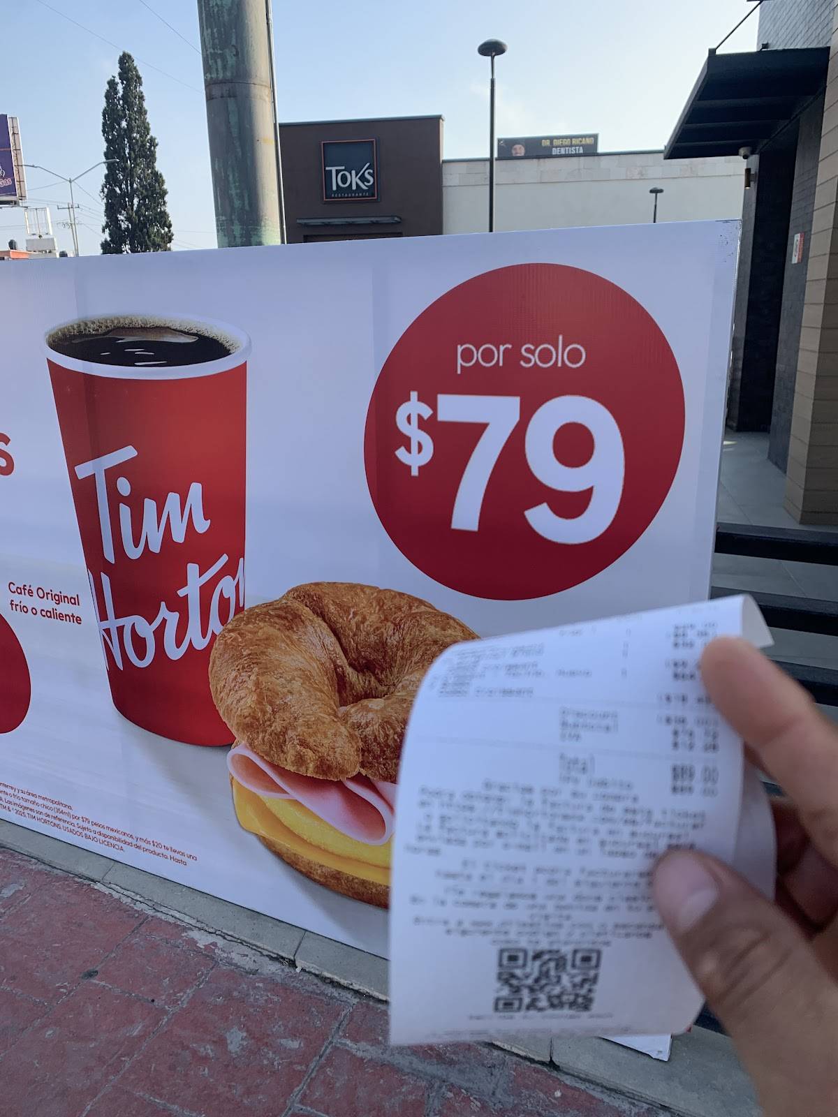 Tim Hortons Parque Centro меню