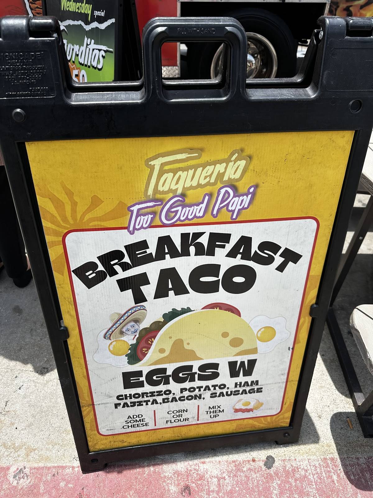 Too Good Papi Taqueria (Food Truck) меню