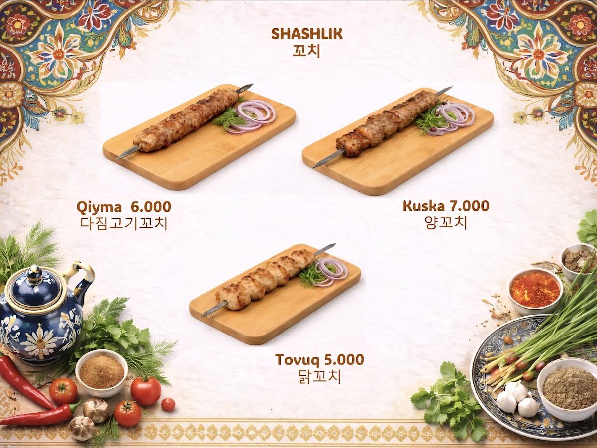 Toshkent меню