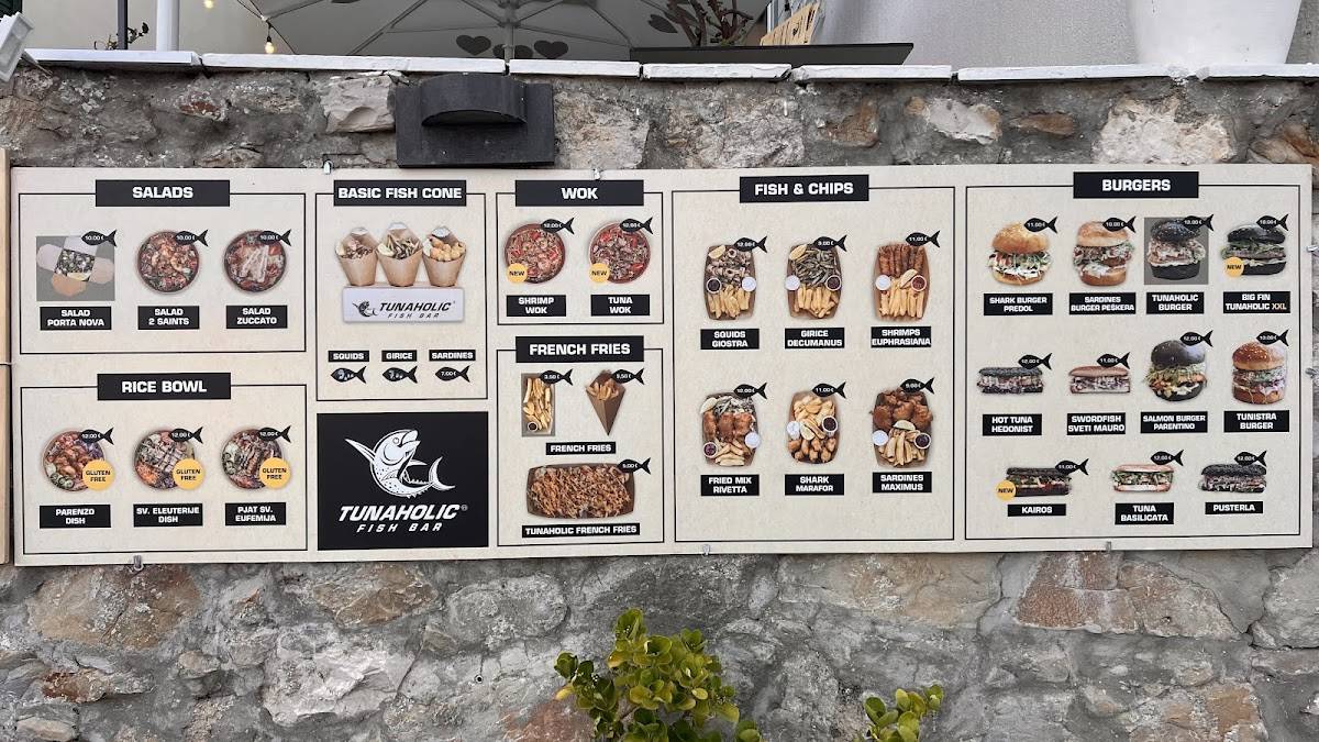 Tunaholic Fish Bar меню