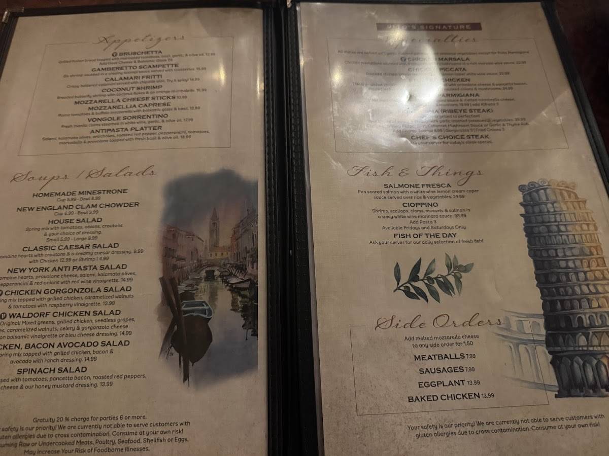 Vito's Ristorante & Pizzeria меню