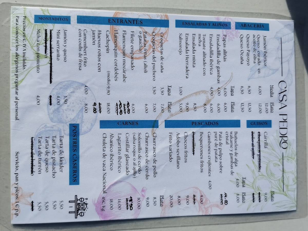 Venta LA HERRADERA меню