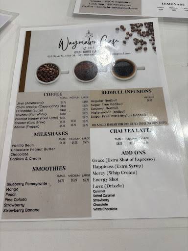 Waymaker Cafè меню