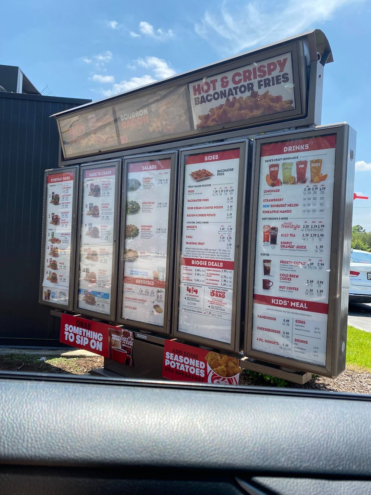 Wendy's меню