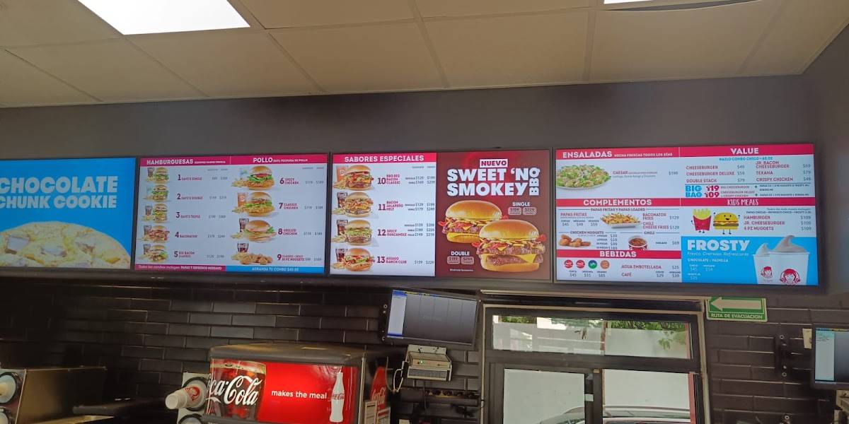 Wendy's Caucel меню