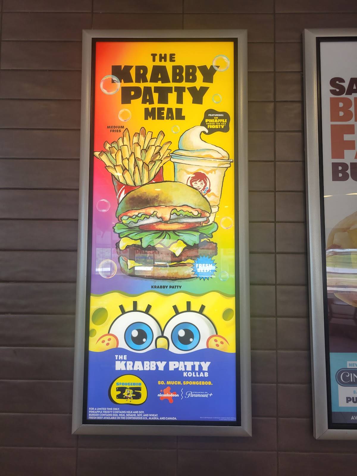 Wendy's меню