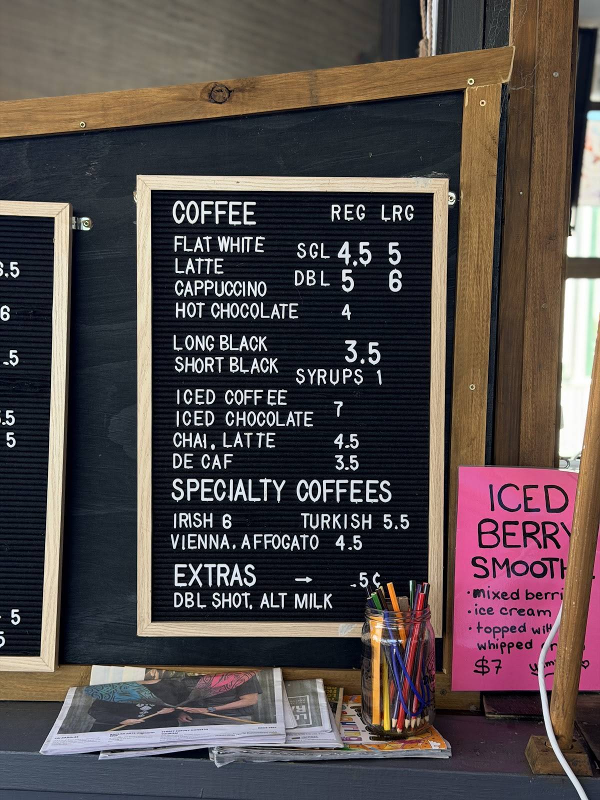 Wharf Espresso меню