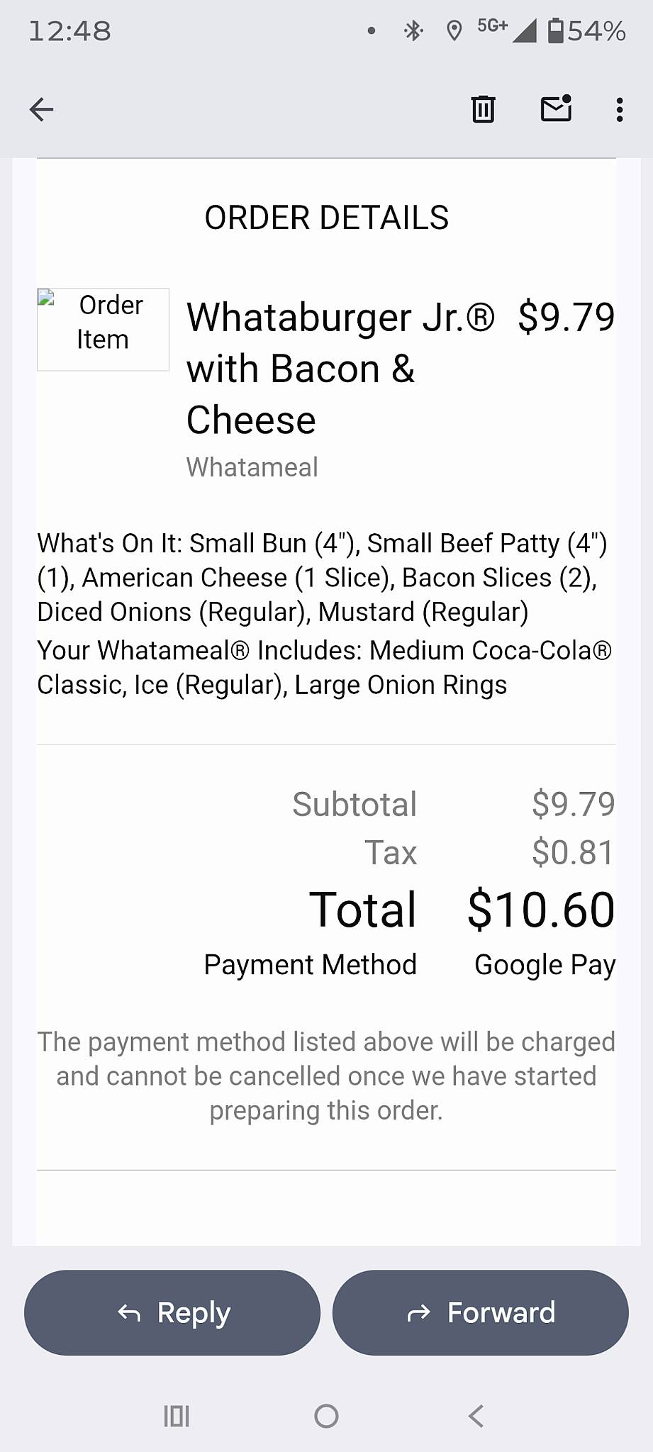 Whataburger меню