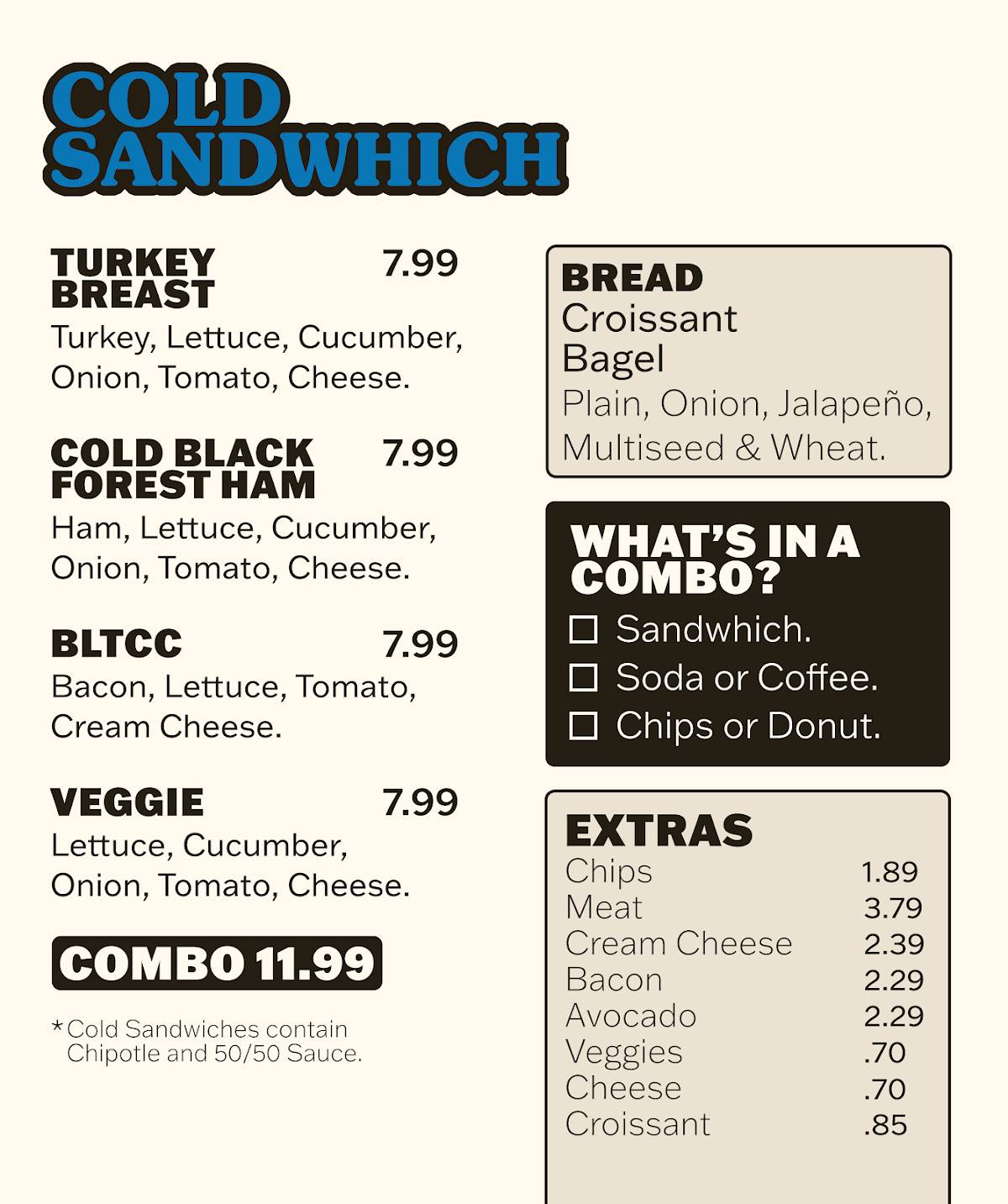 Winchell's Donut House меню