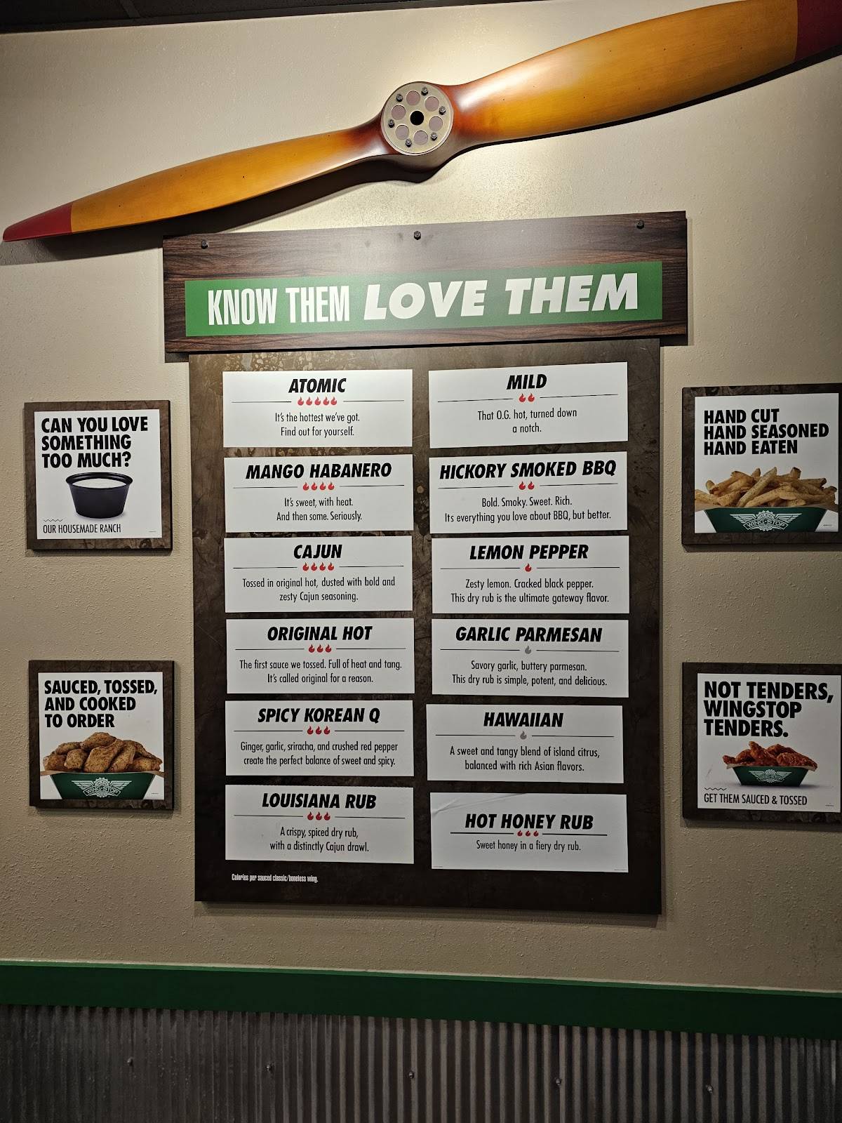 Wingstop меню