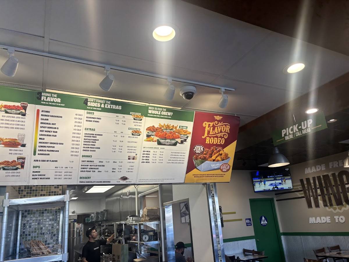 Wingstop меню