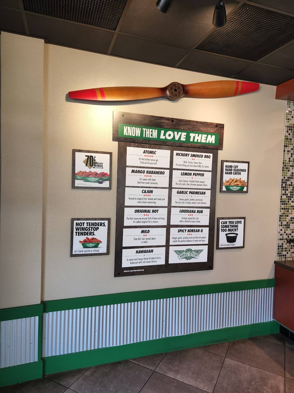 Wingstop меню