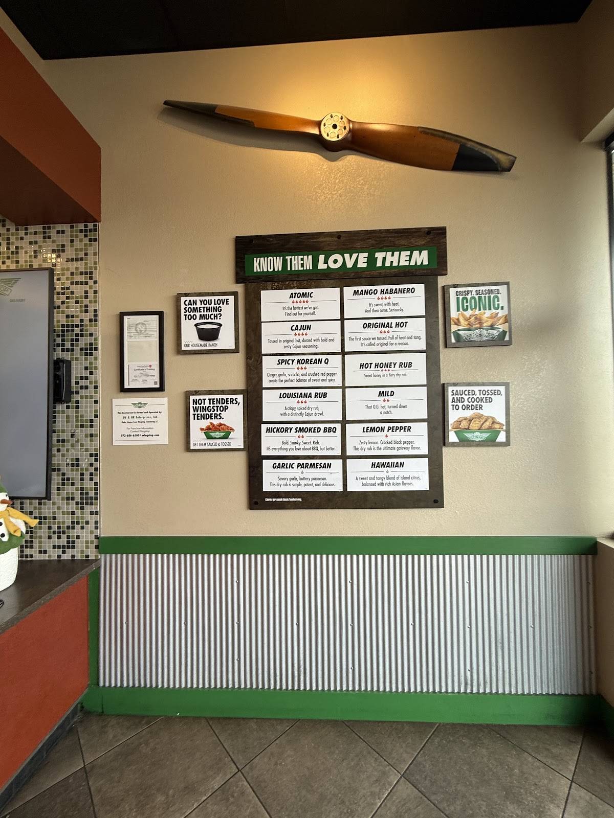 Wingstop меню