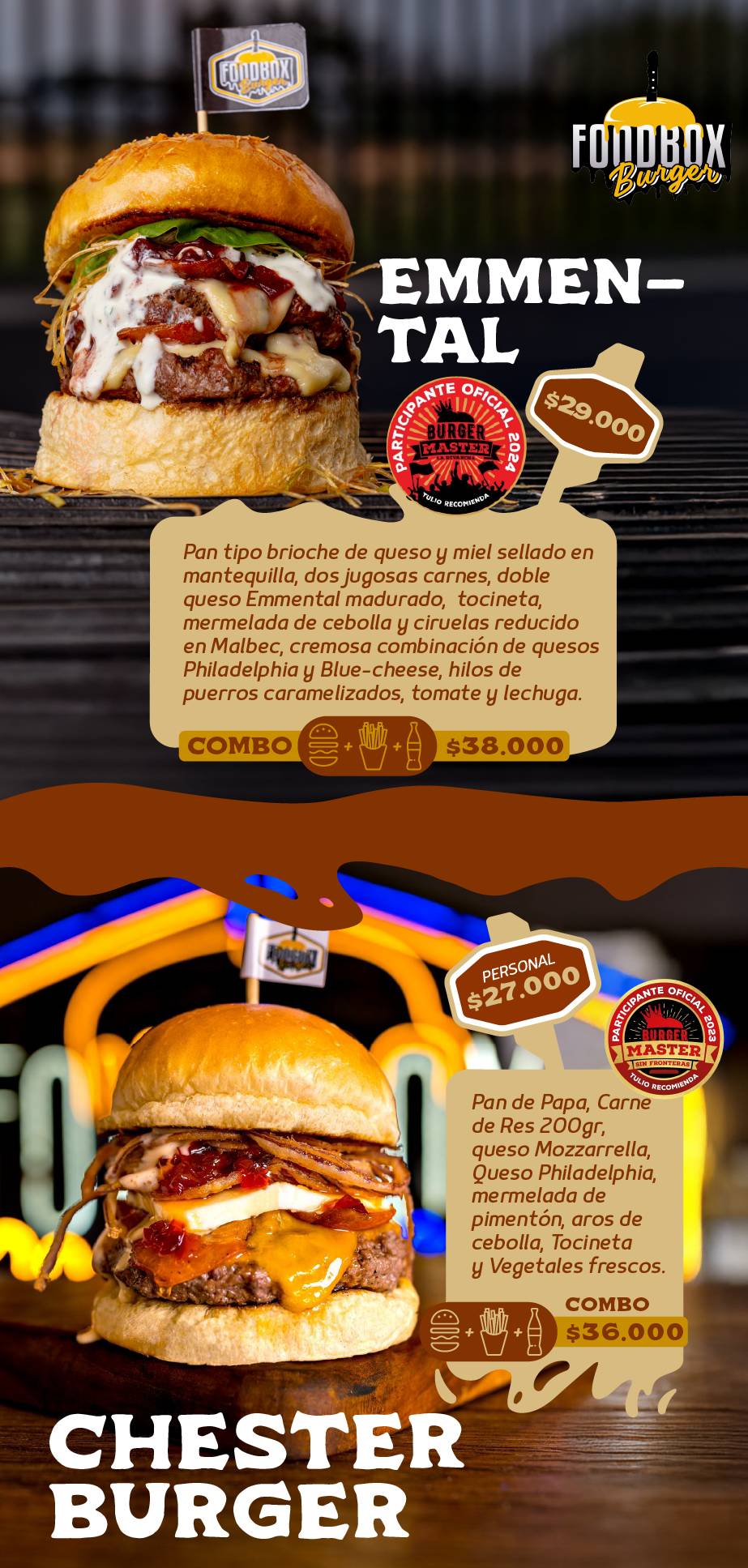 FoodBox Burger Alcaravan меню