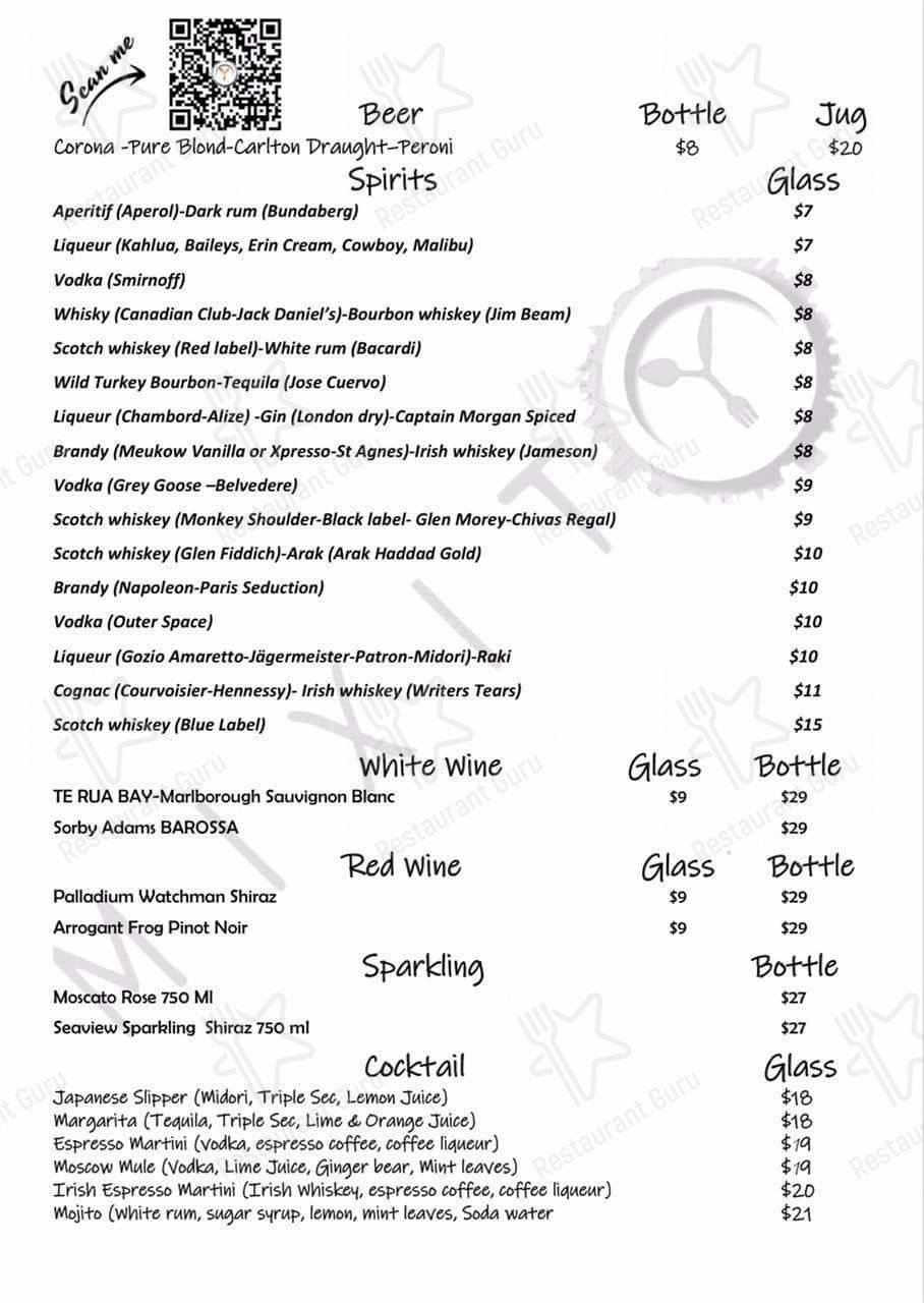 MIXITY Restaurant and Cafe меню