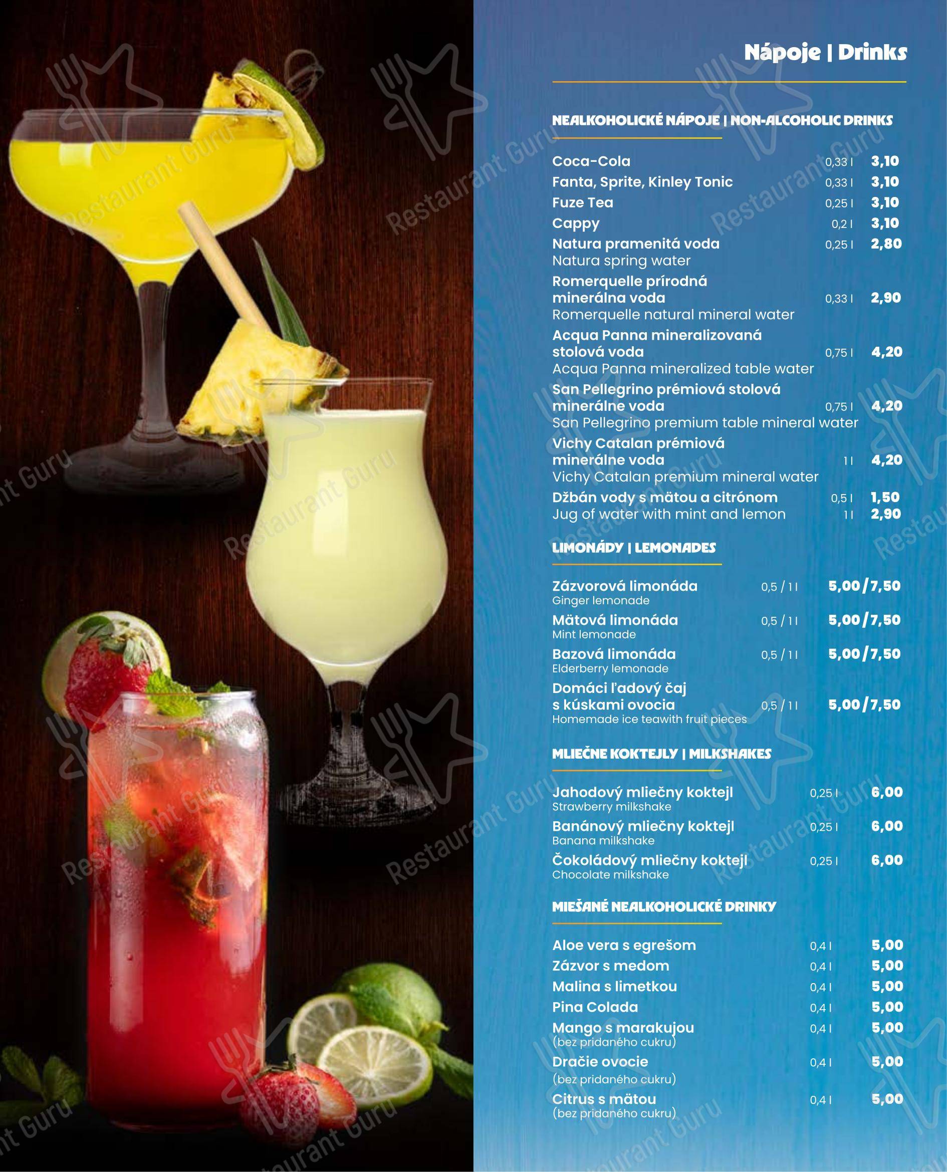 Breakfast Menu ресторана Andiamo