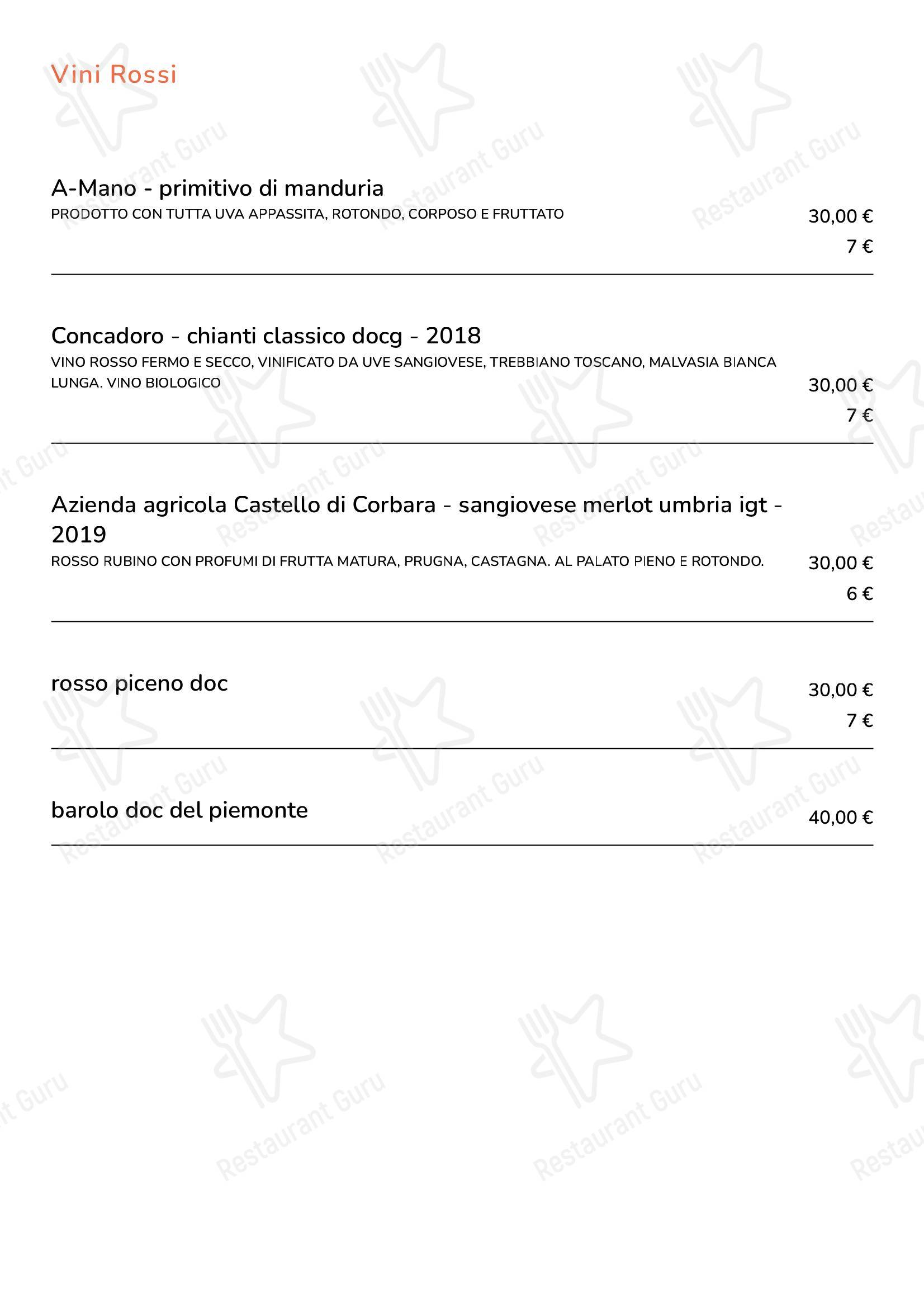Меню напитков паба и бара Carrots Cafè