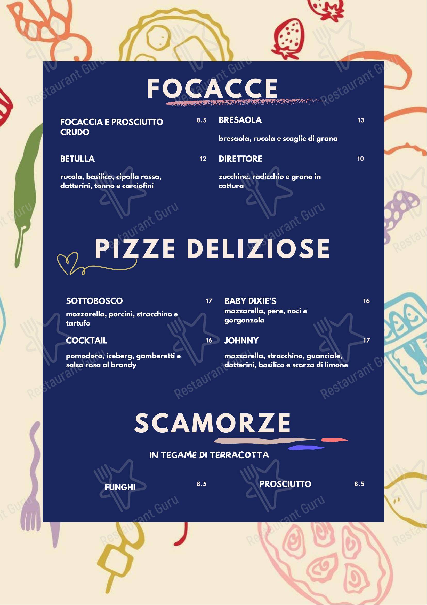 Pizzería Al Ferro в Риме - Меню напитков