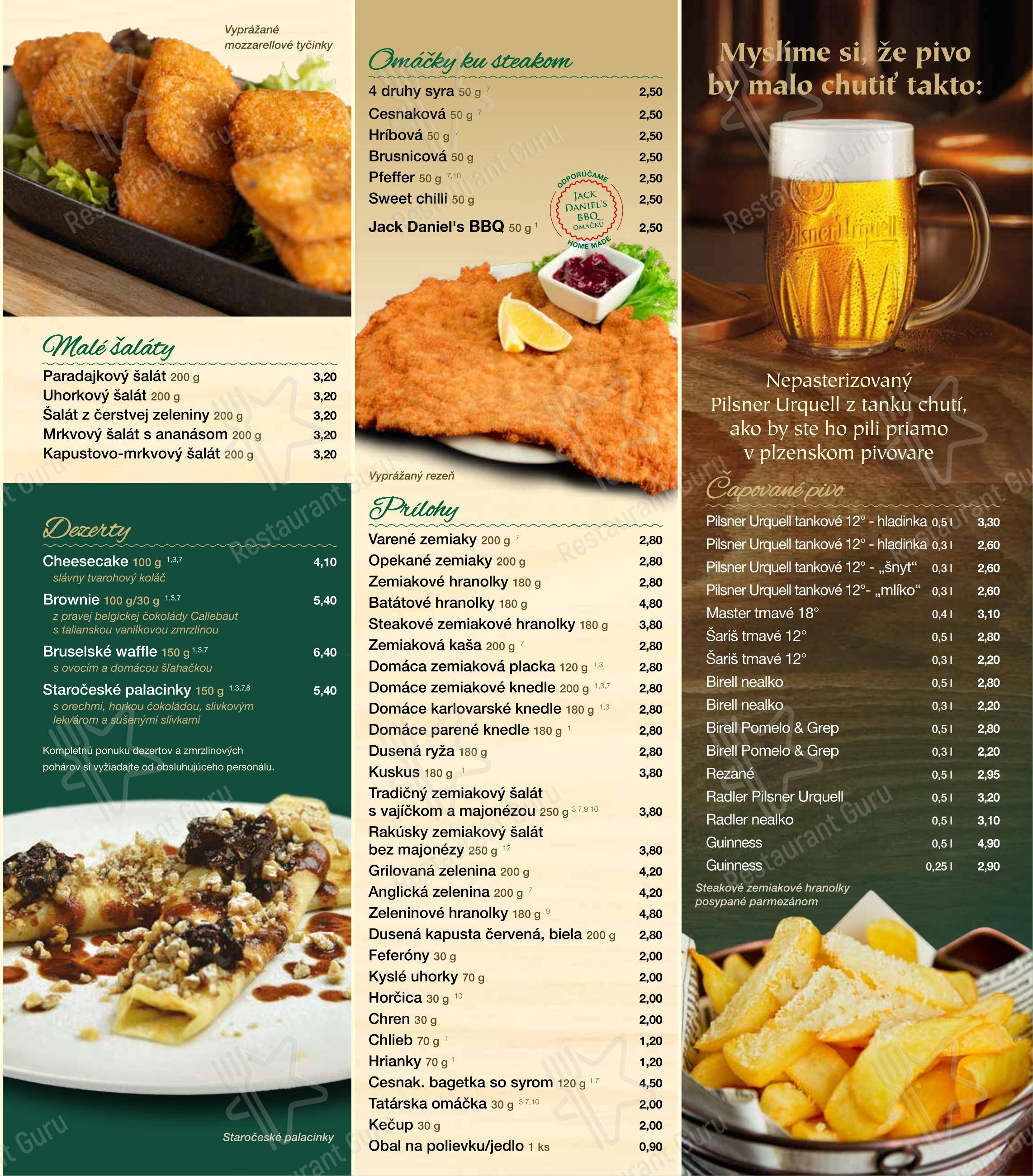 Меню ресторана Andiamo - Takeaway Menu
