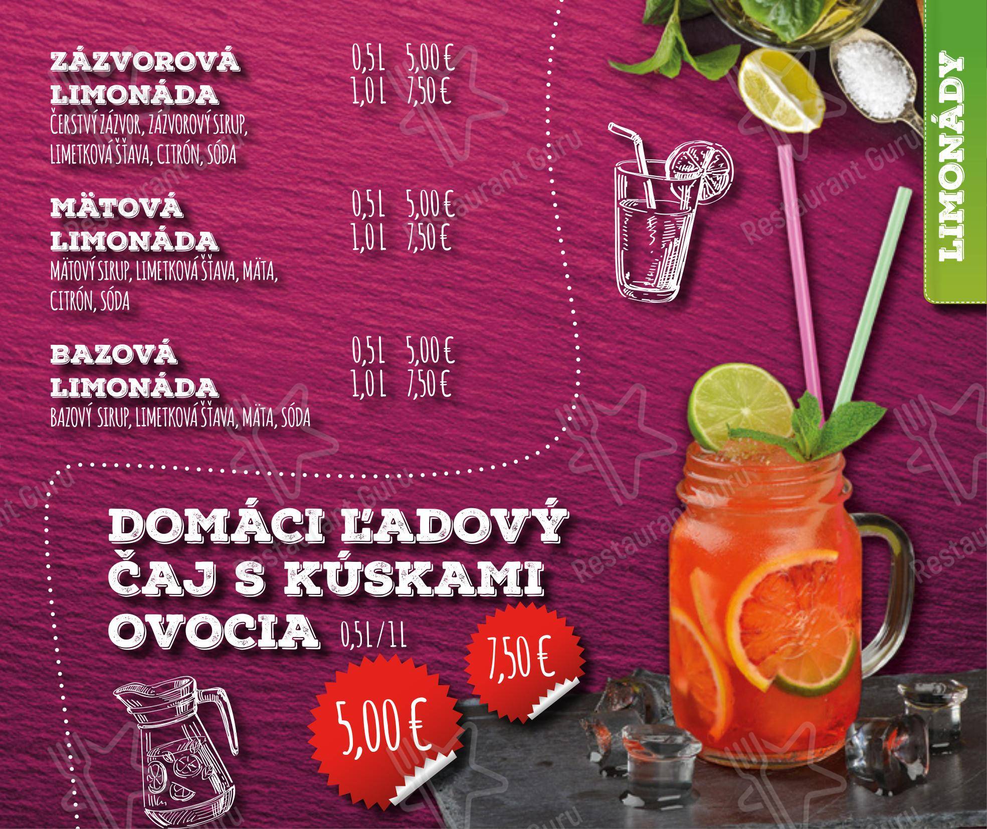 Andiamo в Праге - Boronia Catering Menu Pack