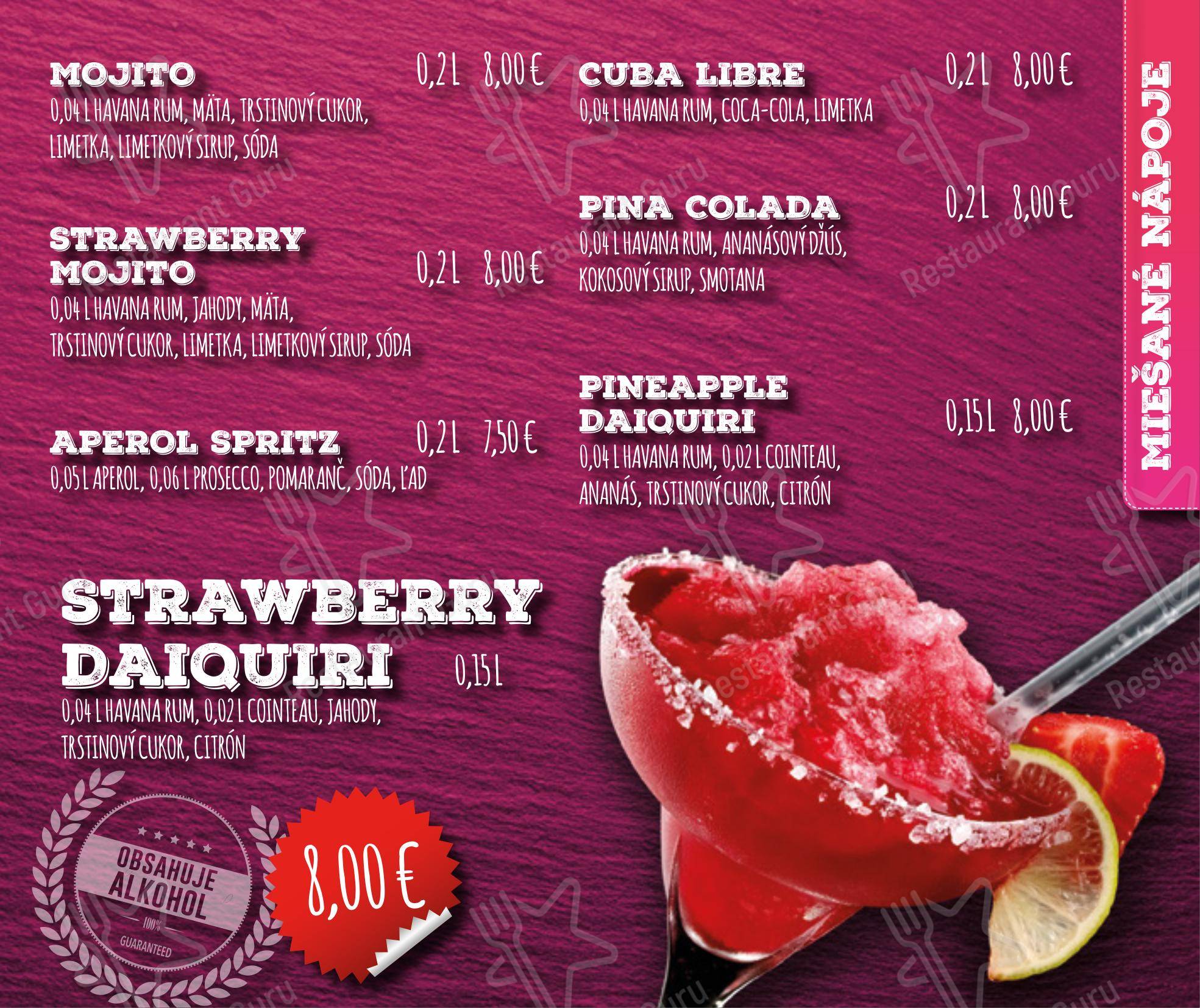 Andiamo в Праге - Boronia Catering Menu Pack