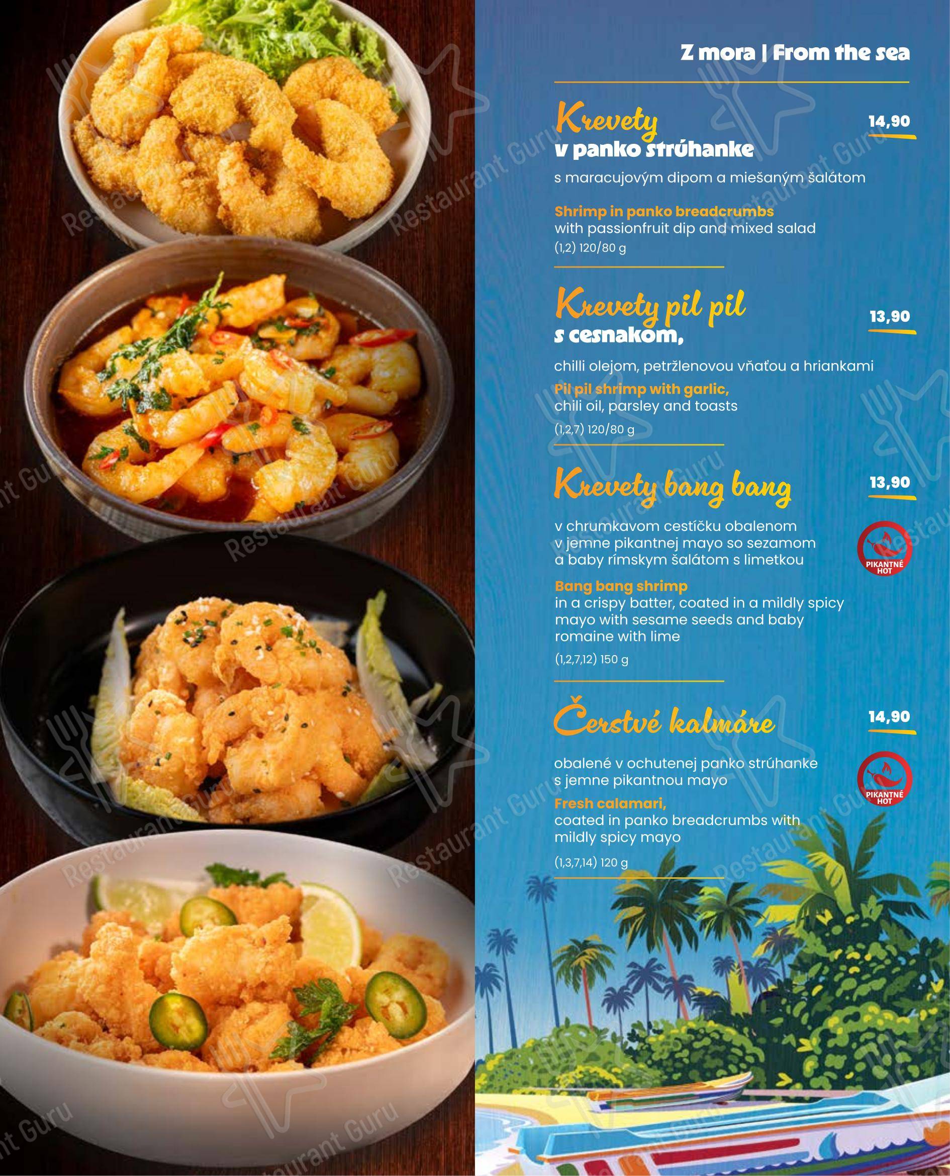 Breakfast Menu ресторана Andiamo в Праге