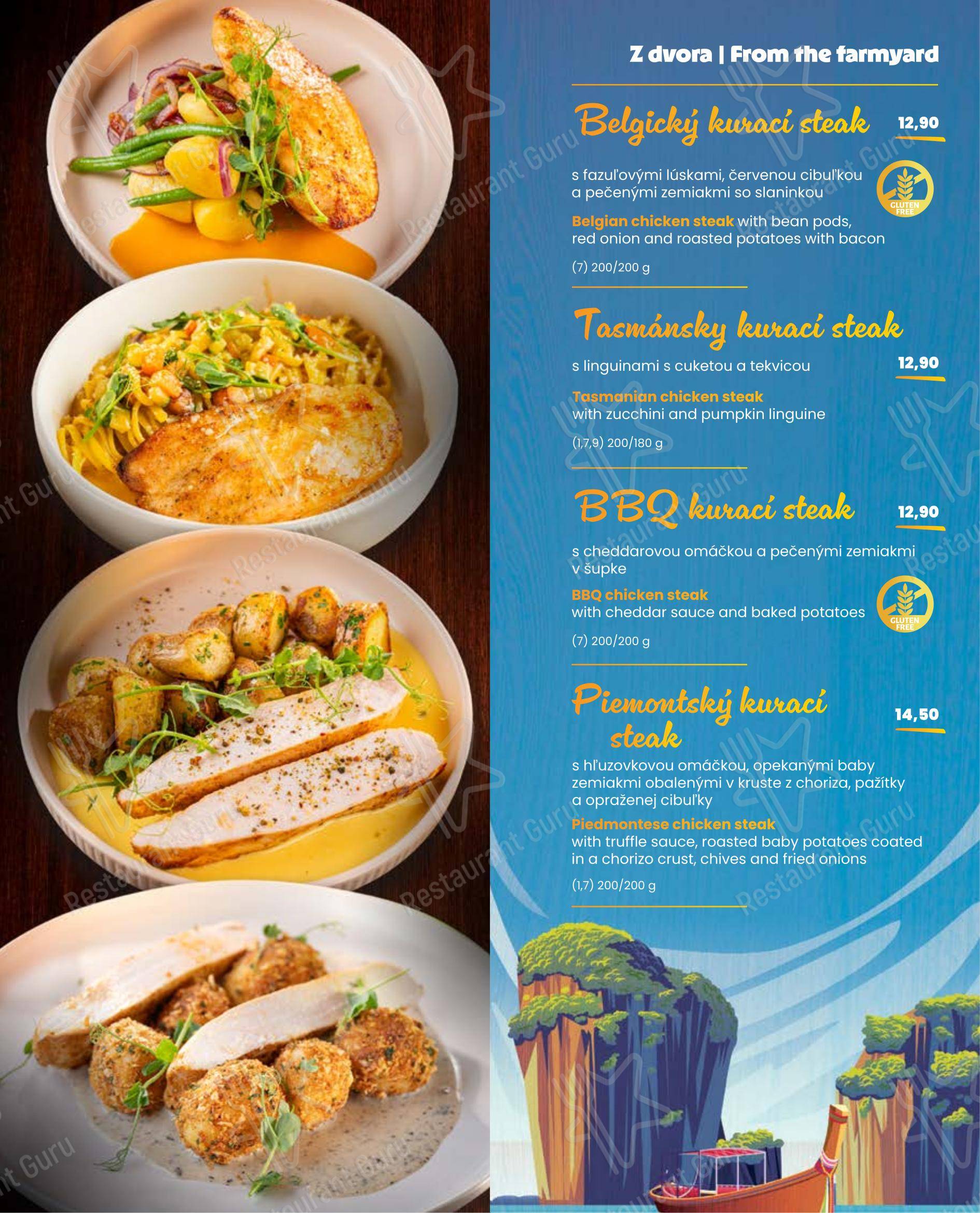 Andiamo в Праге - Breakfast Menu