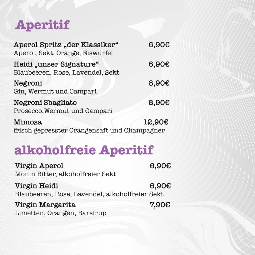 André Stielicke Nineteen меню