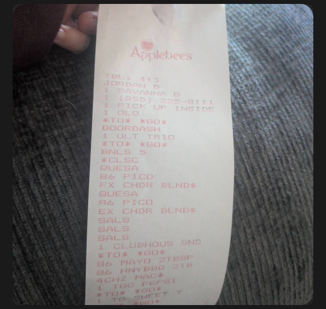 Applebee's Grill + Bar меню