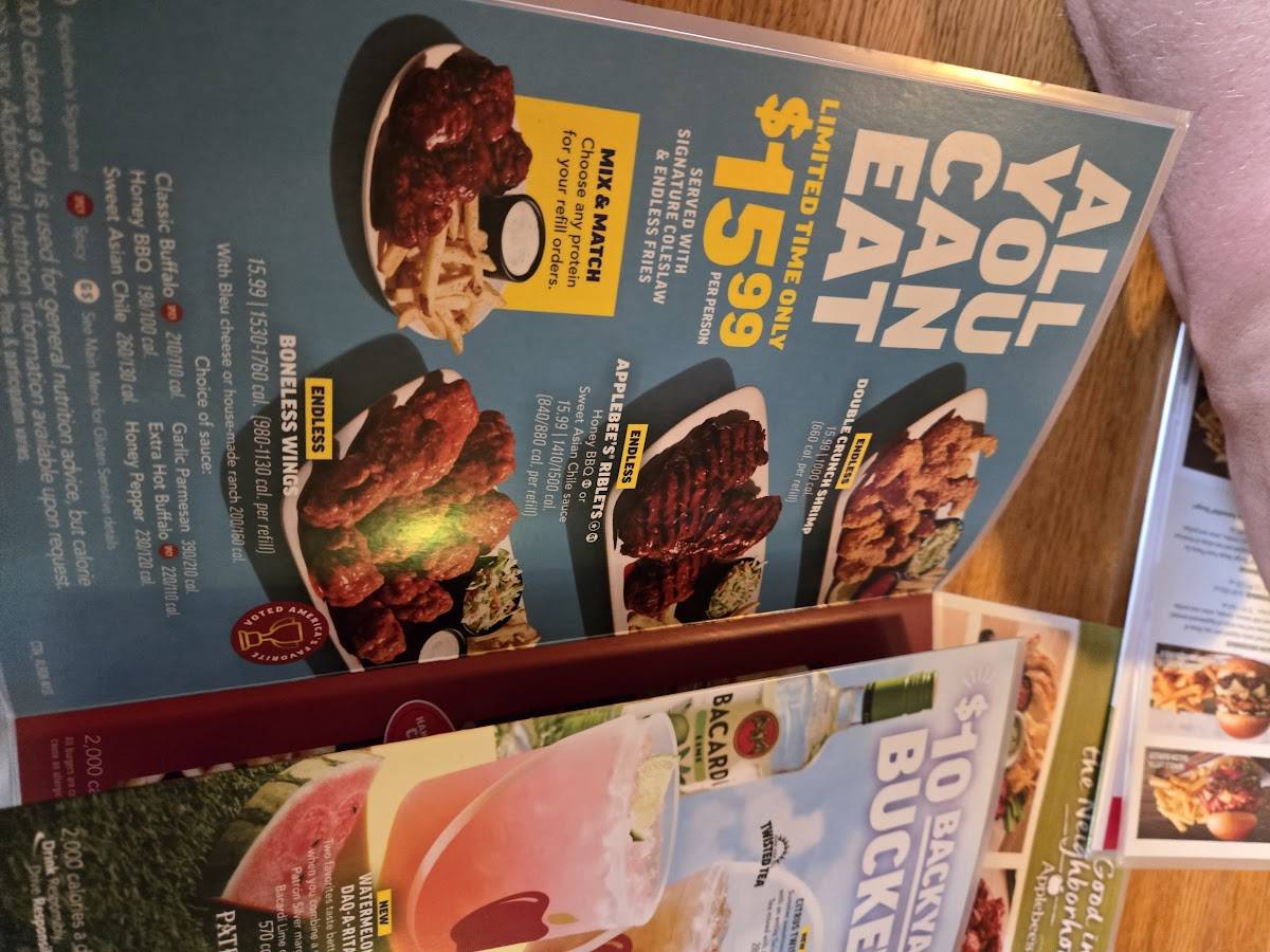 Applebee's Grill + Bar меню
