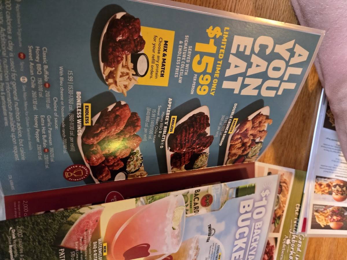 Applebee's Grill + Bar меню