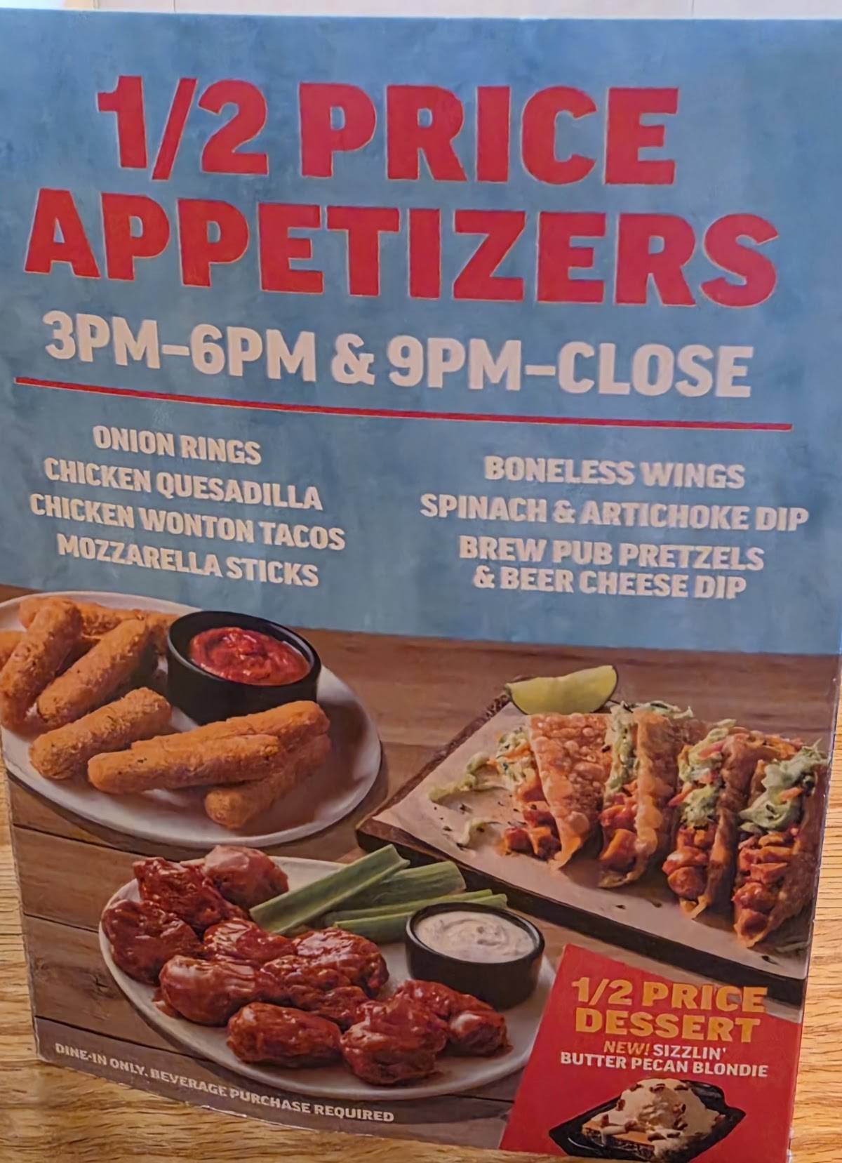 Applebee's Grill + Bar меню