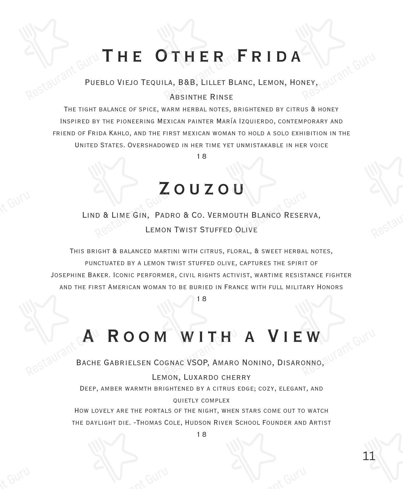 Apropos Restaurant at The Abbey Inn в Пикскилле - Lunch Menu