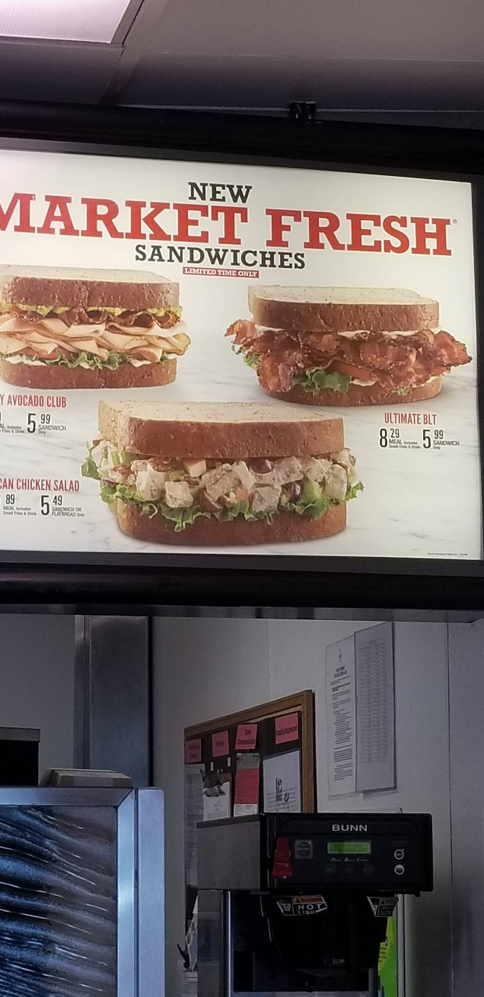 Arby's меню