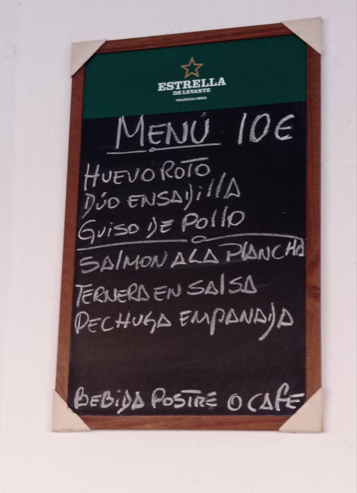 BAR ROSITA меню