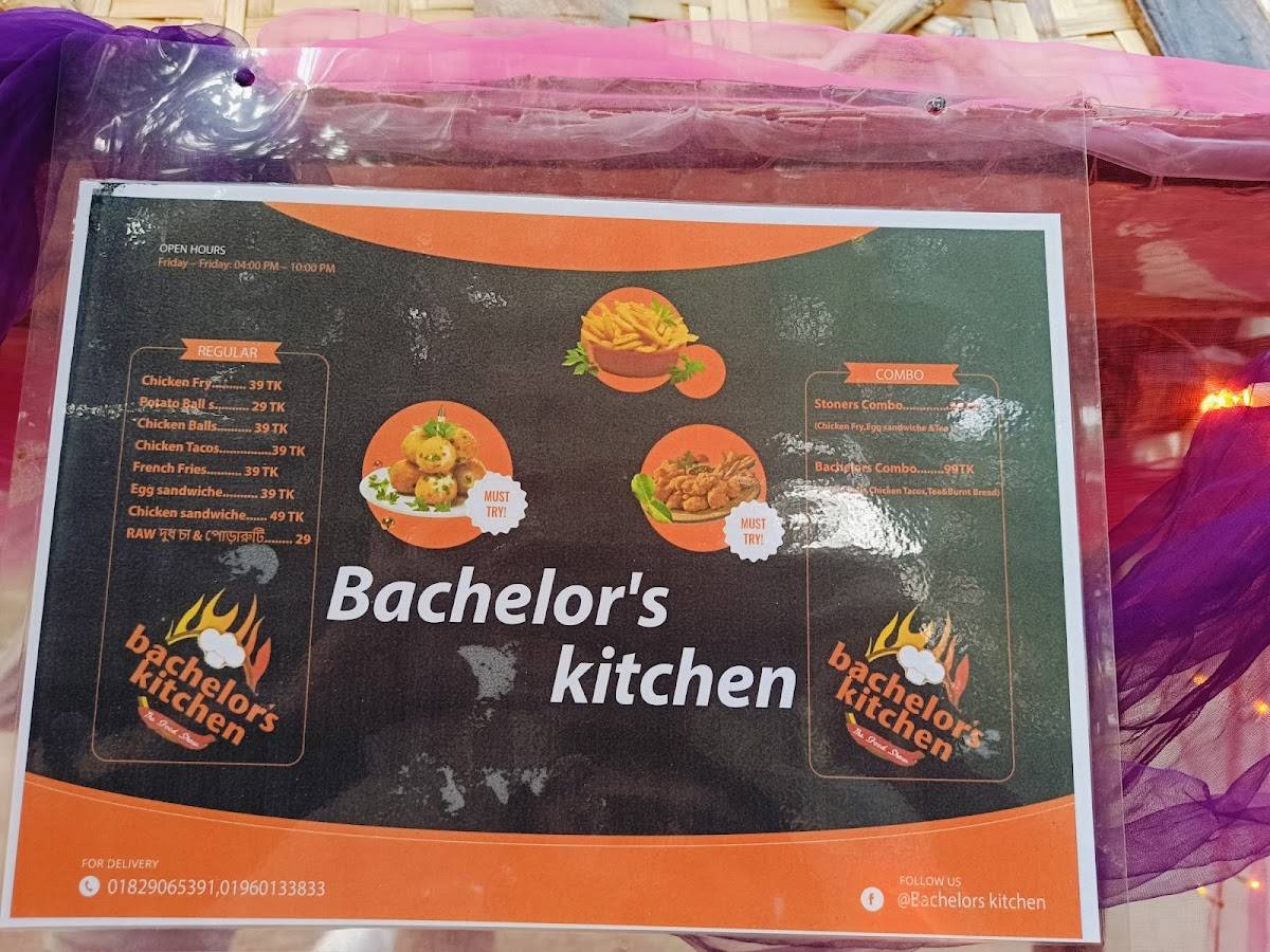 Bachelor's kitchen меню