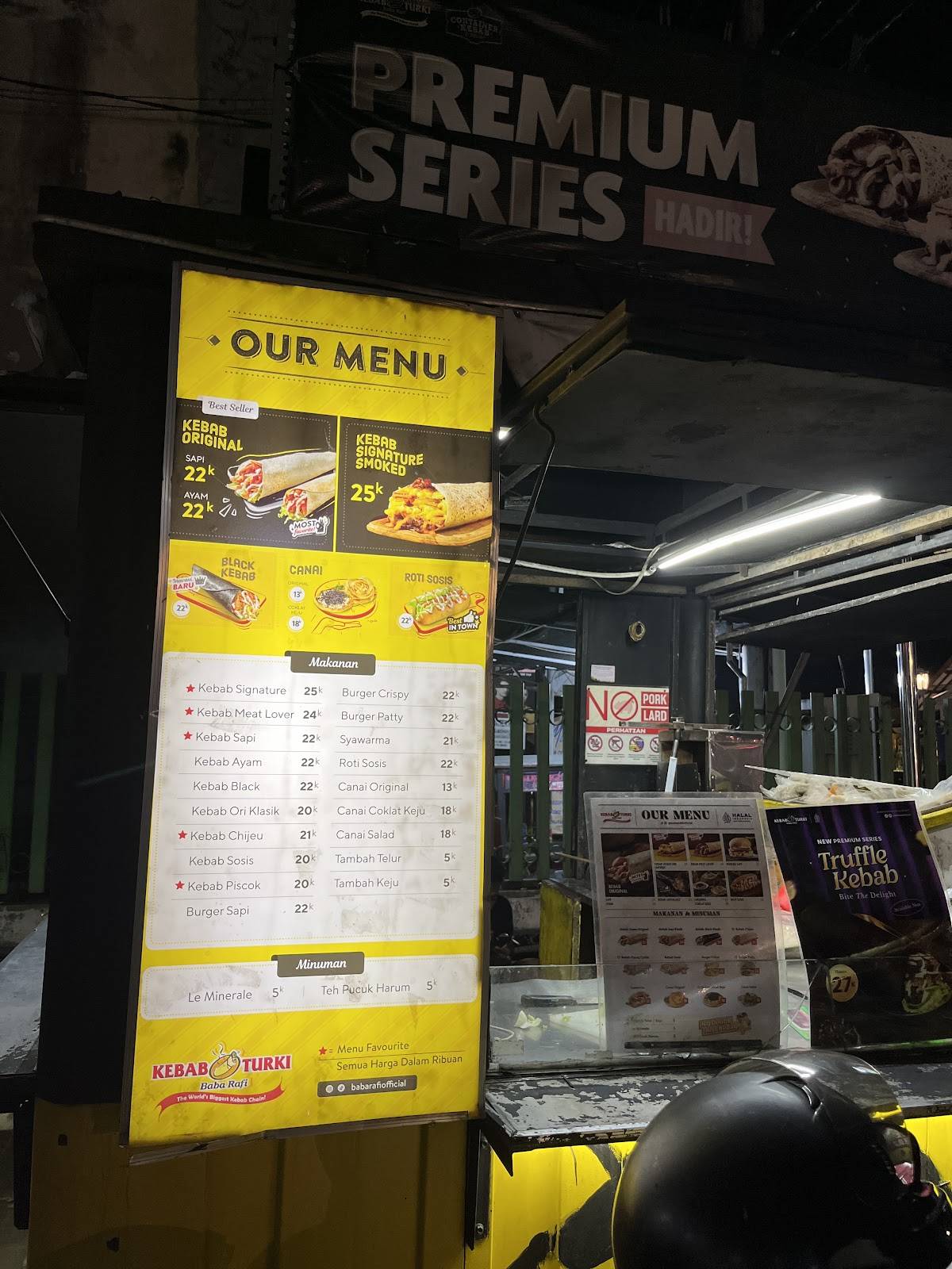 Kebab Turki Baba Rafi - SPBU Godean KM 7,8 (Gesikan Klajuran) меню